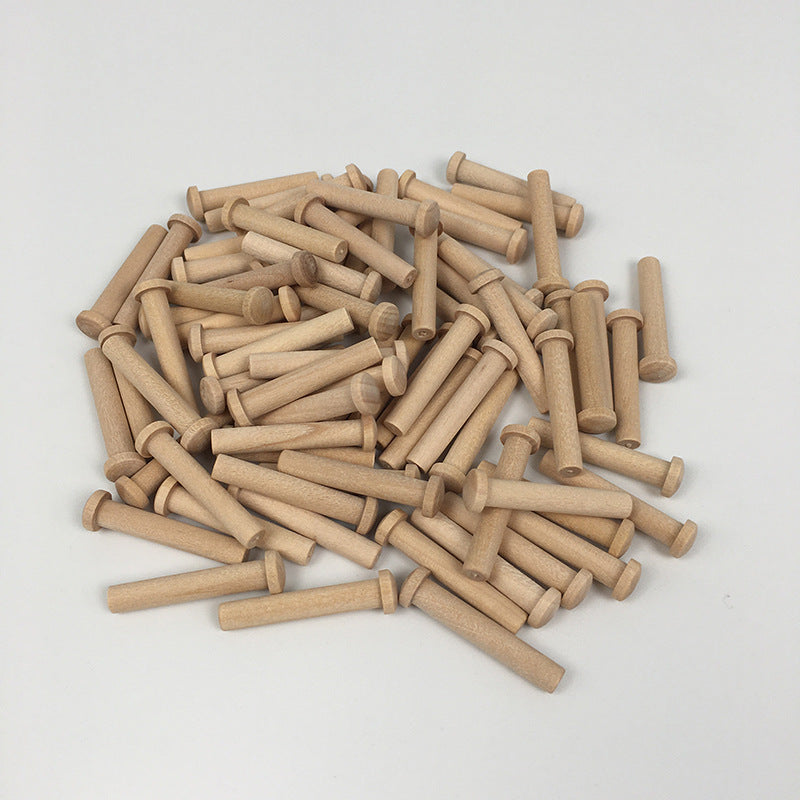 Set of 10 Wooden Nails Kids Safe Motor Skills Loose Parts