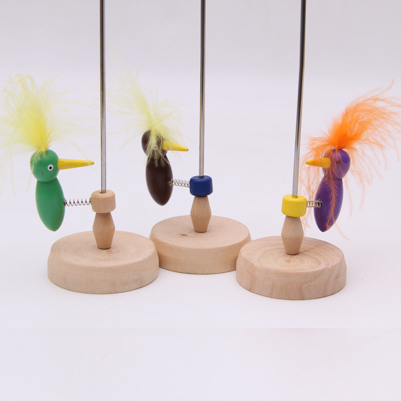 Wooden Pecker Bird Nodding Toy Decoration for Desk