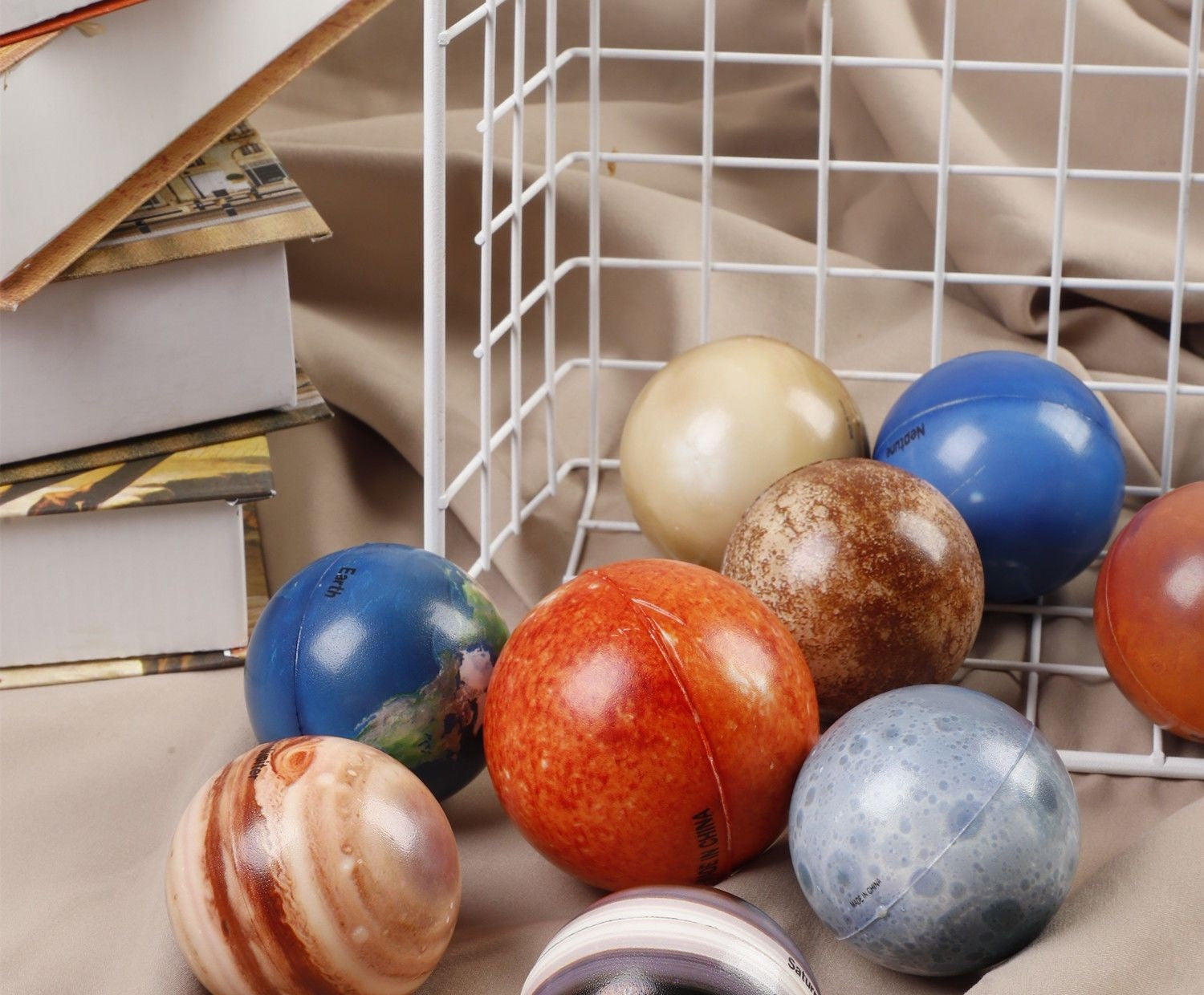 Solar System Galaxy Squishy Planets Set of 10 Balls
