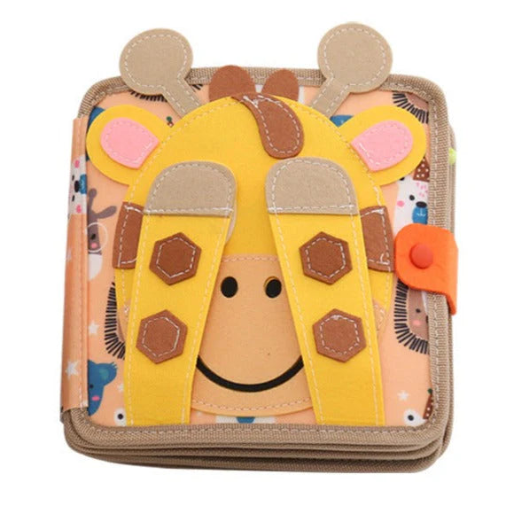 Fidtoy Felt Montessori Activity Book – 16 Page Busy Book for Toddlers