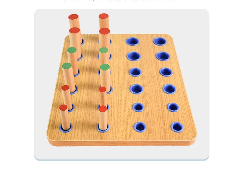 XLarge Hand Therapy Equipment Wooden Finger Exerciser Pegboard for Motor Skill Improvement