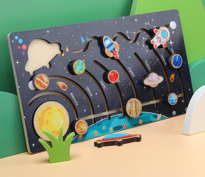 Large Solar system model puzzle with Shiftable Planets Board