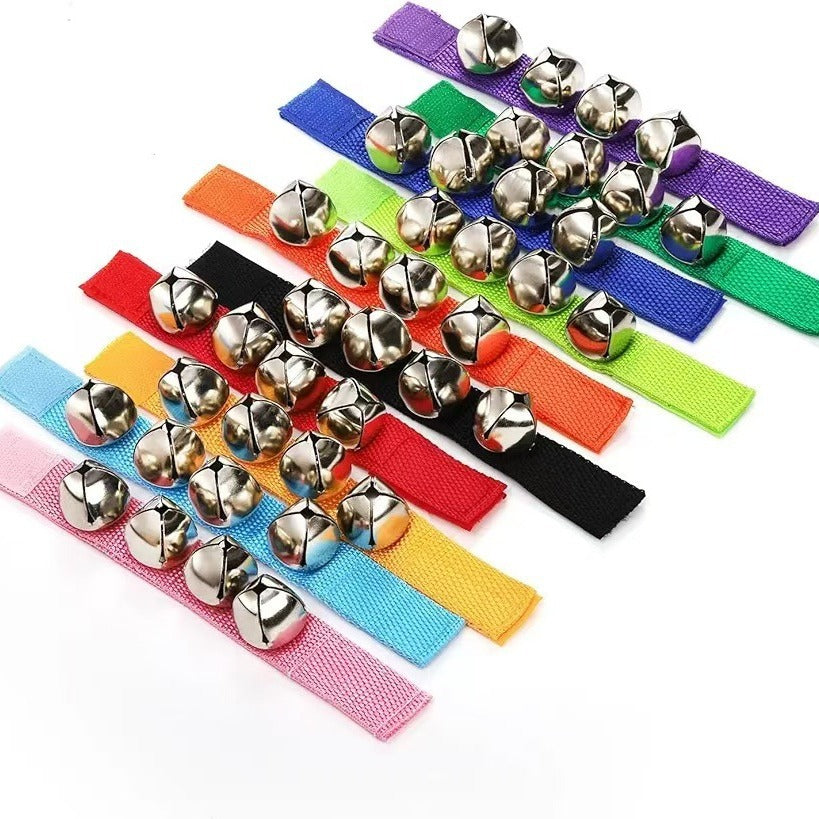 Kids Musical Wrist Jingle Bell Band Rhythm Instrument