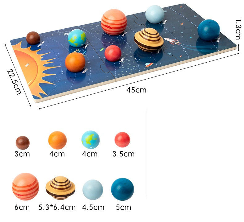 Jumbo Solar system model puzzle with Planets Board