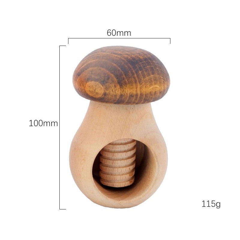 Chestnut Holder & Nutcracker Mushroom Nut Cracker Tool Toy