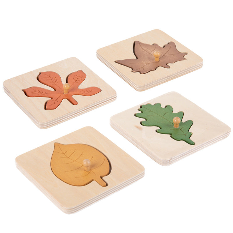Montessori Leaves Peg Puzzles