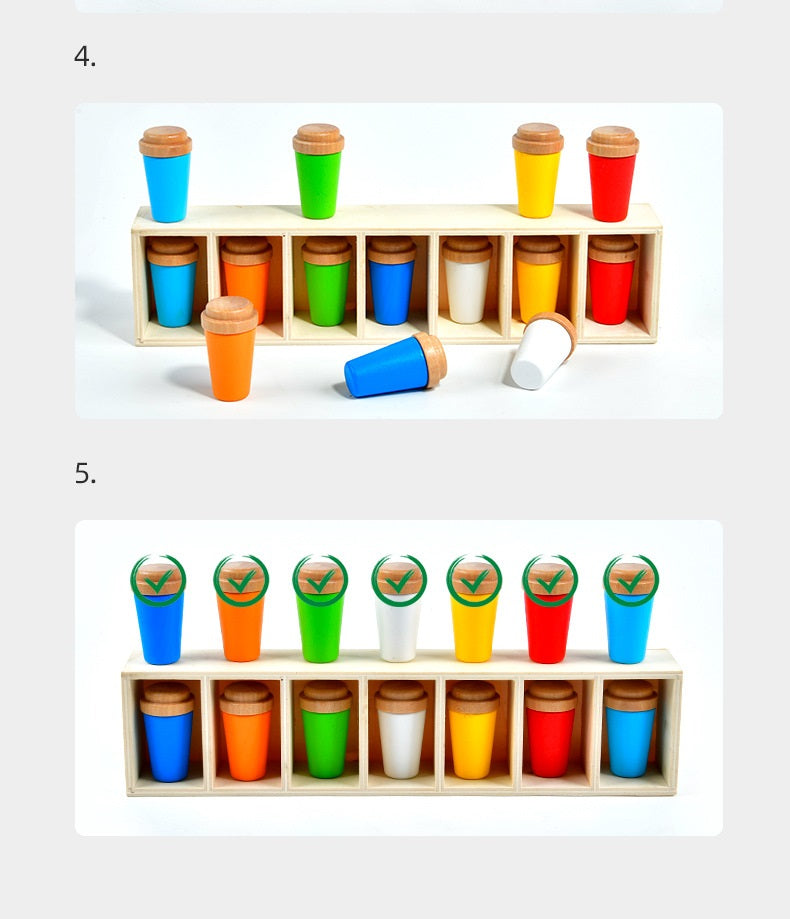 Wooden Colour Memory Chess Sequence Logic Family Fun Game Mastermind