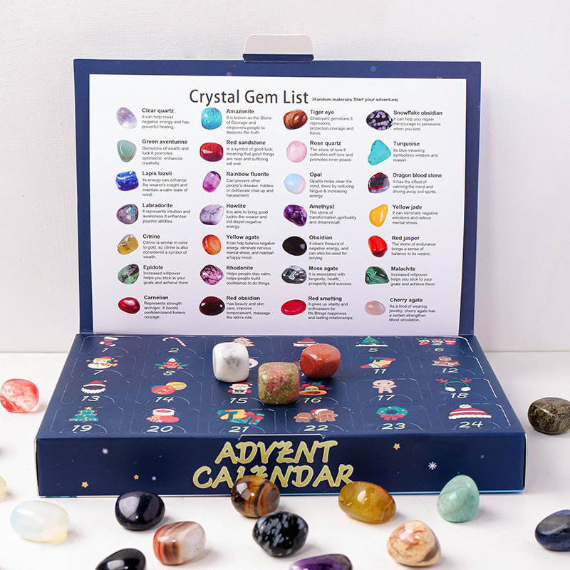 Real Gemstone Crystal Christmas Advent Calendar
