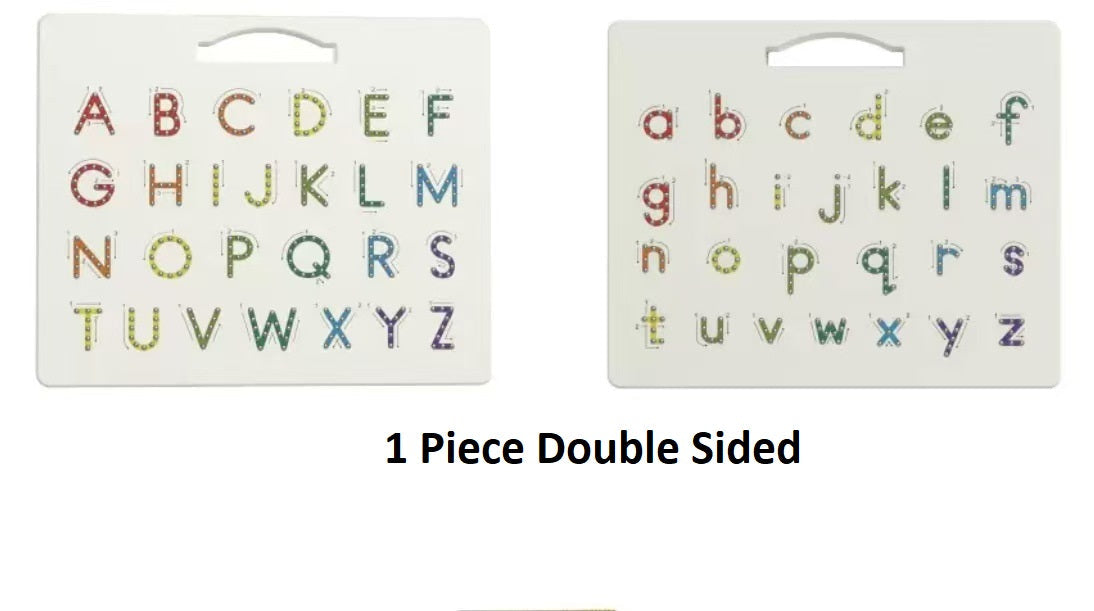 Magnetic Double-Sized Alphabet Mag Tracing Drawing Pad Upper and Lowercases