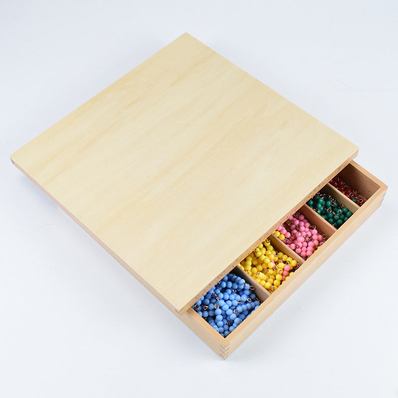 Montessori Bead Decanomial with Box School Teaching Mathematics Bead Bar Box Multiplication