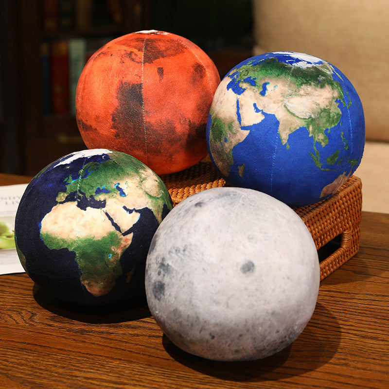 Large Simulation Globe Of The Solar System Ball Plush Stuffed
