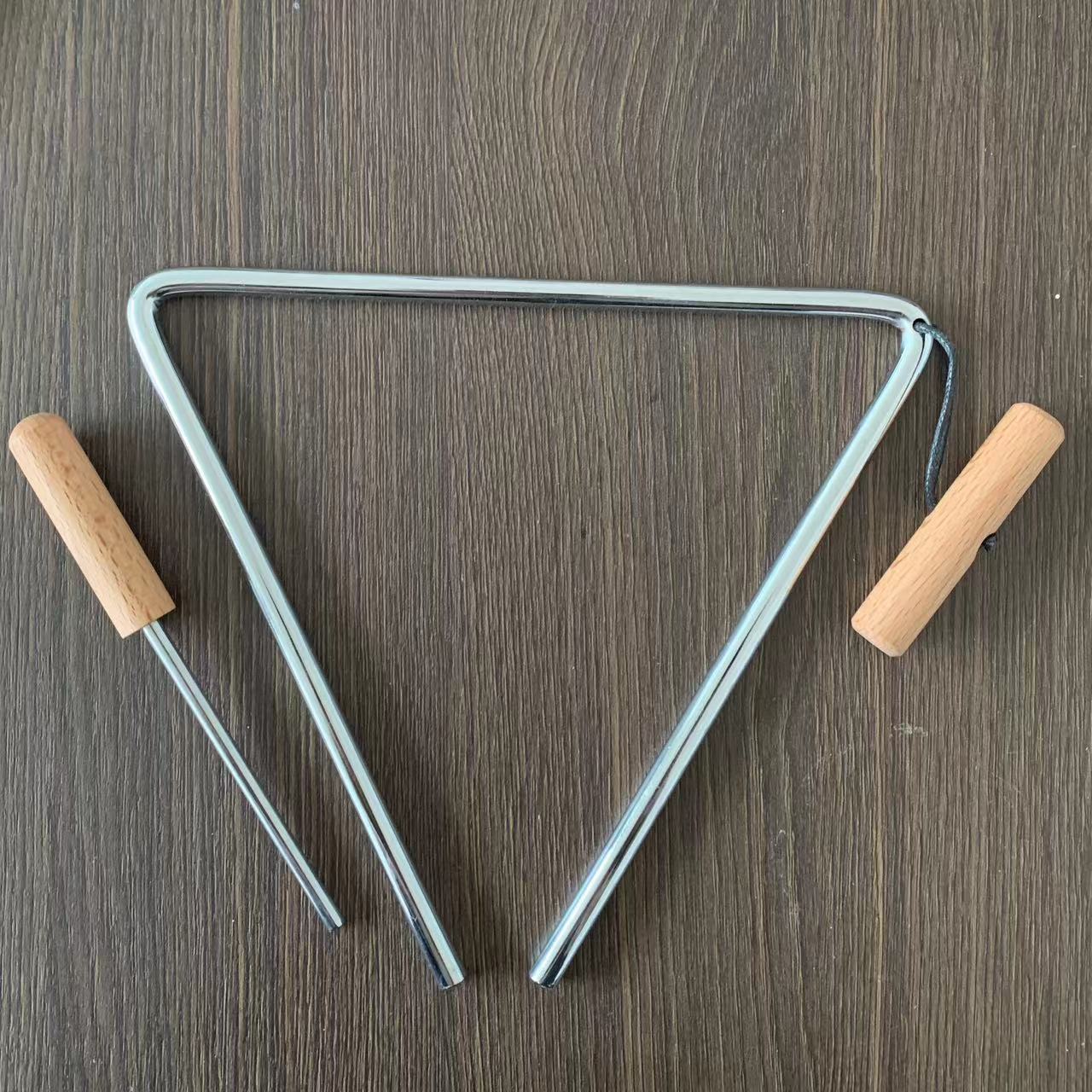 7 Inch 17.7 cm Steel Triangle Percussion Instrument Kids Musical Instrument Sound SensoryToy