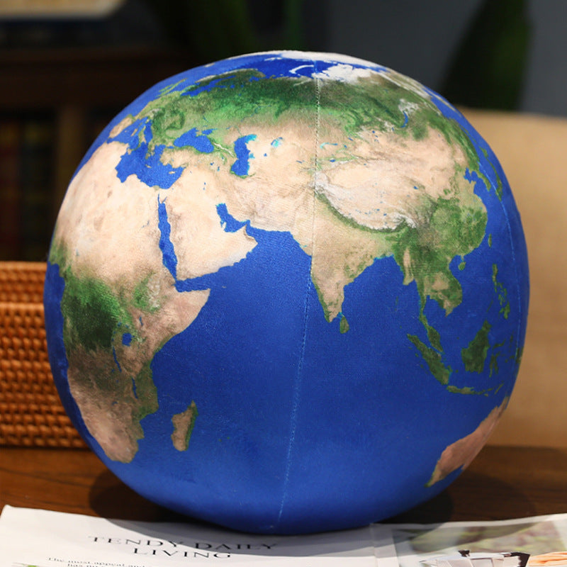 Large Simulation Globe Of The Solar System Ball Plush Stuffed