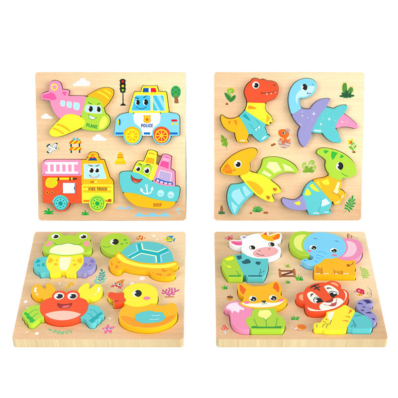 Montessori Wooden Chunky Puzzle