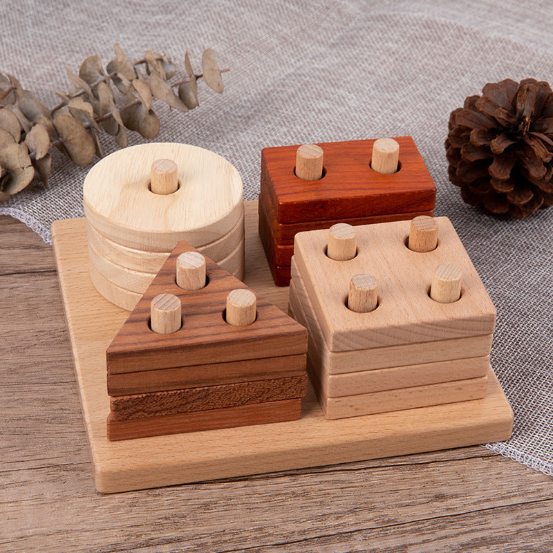 Premium Natural Wood Educational Toy Set