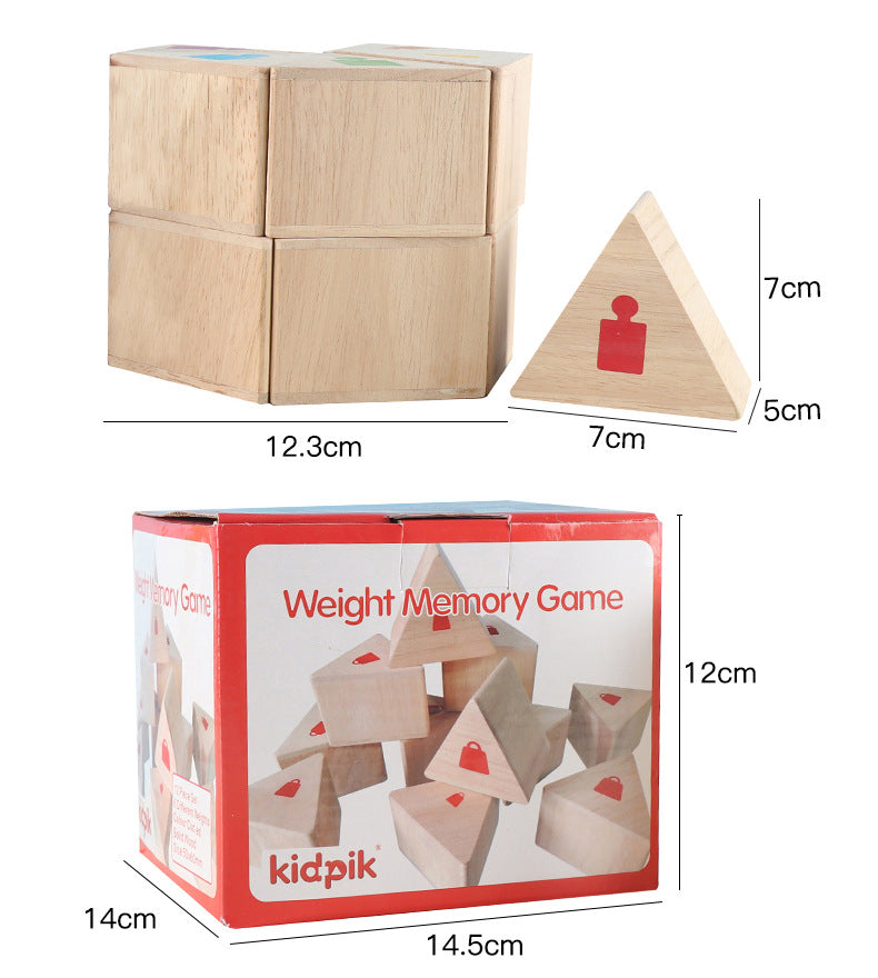 Sensory Weight Sorting Blocks