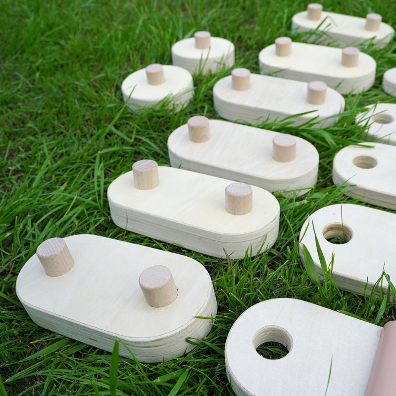 Kids Balance Beam Wooden obstacle Course Stepping Stone Toy