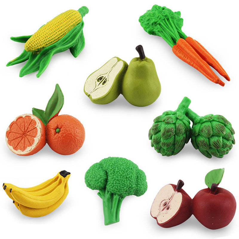 Fruit and Vegetables Figurines Model Toy for Kindergarten Life Cycle A