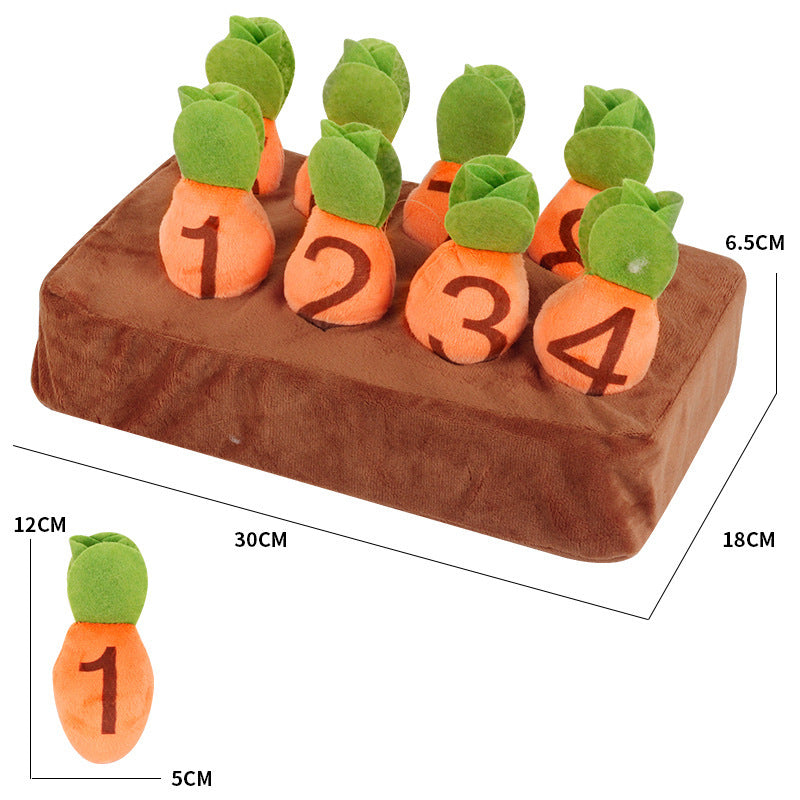 Montessori Carrot Plucking Garden Game Toddler Soft Toy