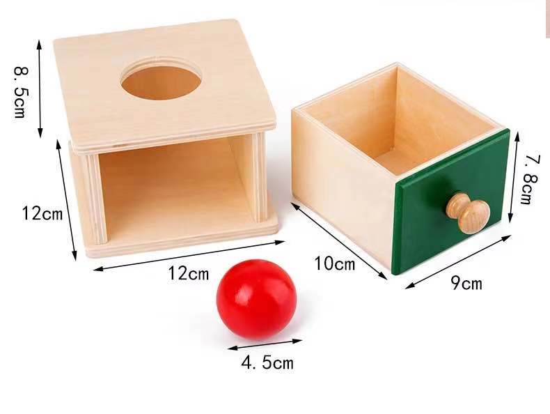Wooden Montessori Imbucare Box (Coin and Ball)- Best montessori toys