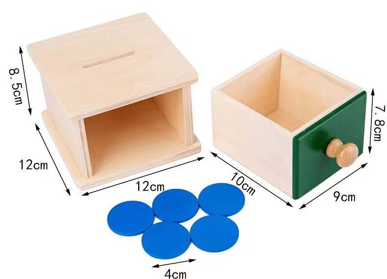 Wooden Montessori Imbucare Box (Coin and Ball)- Best montessori toys