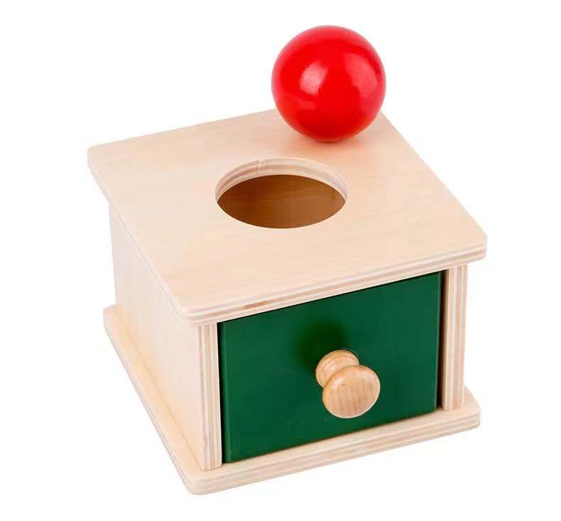 Wooden Montessori Imbucare Box (Coin and Ball)- Best montessori toys