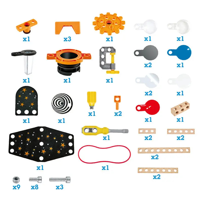 Kit scientifique optique Fidtoy pour enfants – Ensemble d'expériences STEM