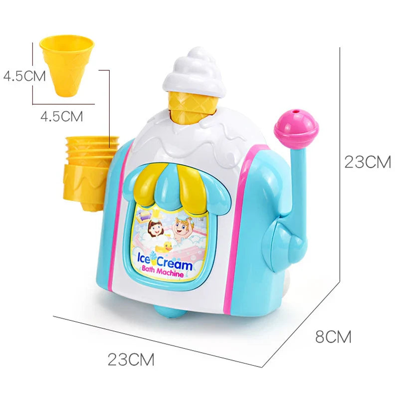 Ice Cream Bath Toy™ - Fiesta de espuma - Juguete de baño con bomba de jabón