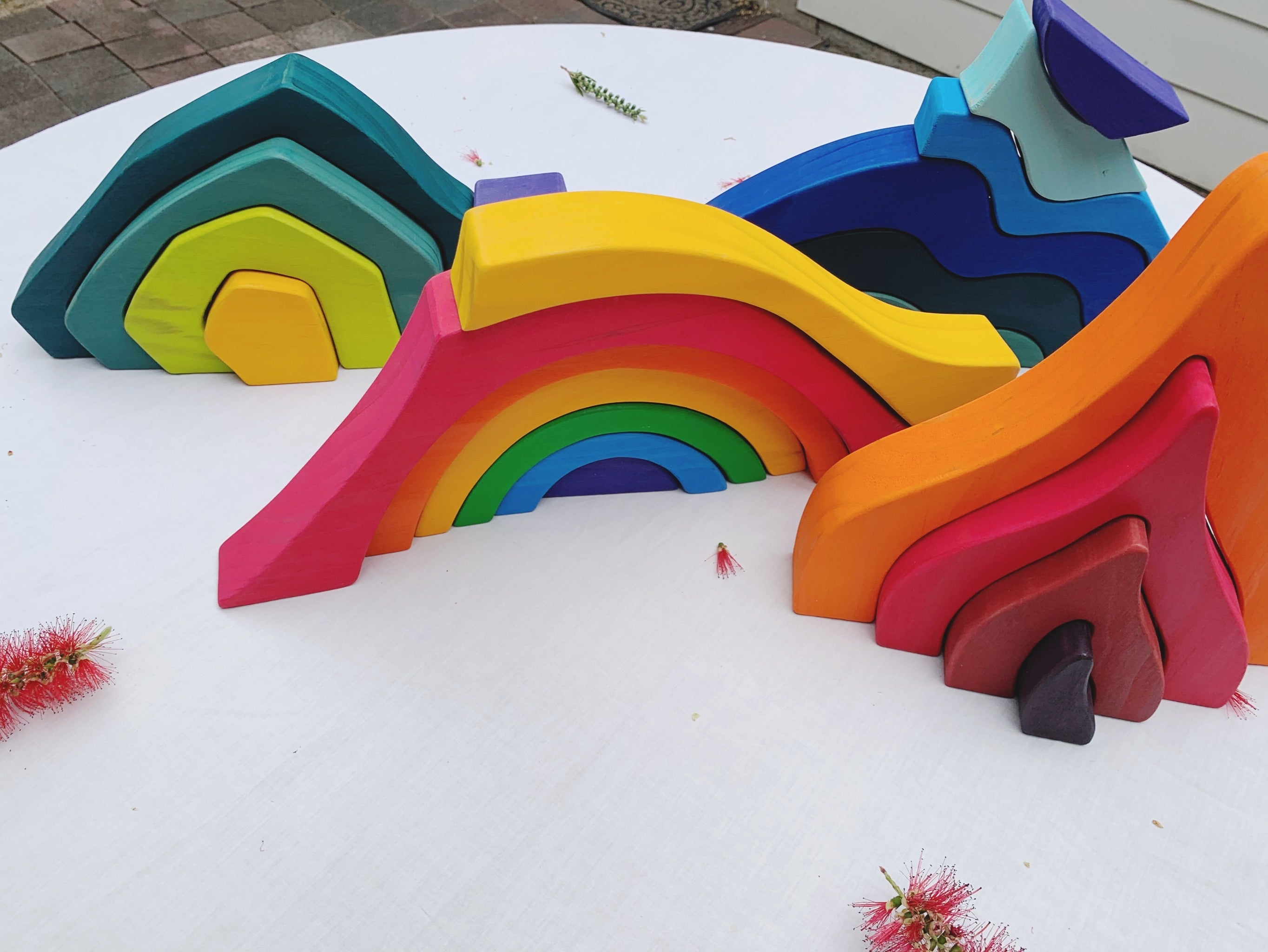 Four Elements Building Block Rainbow Blocks !