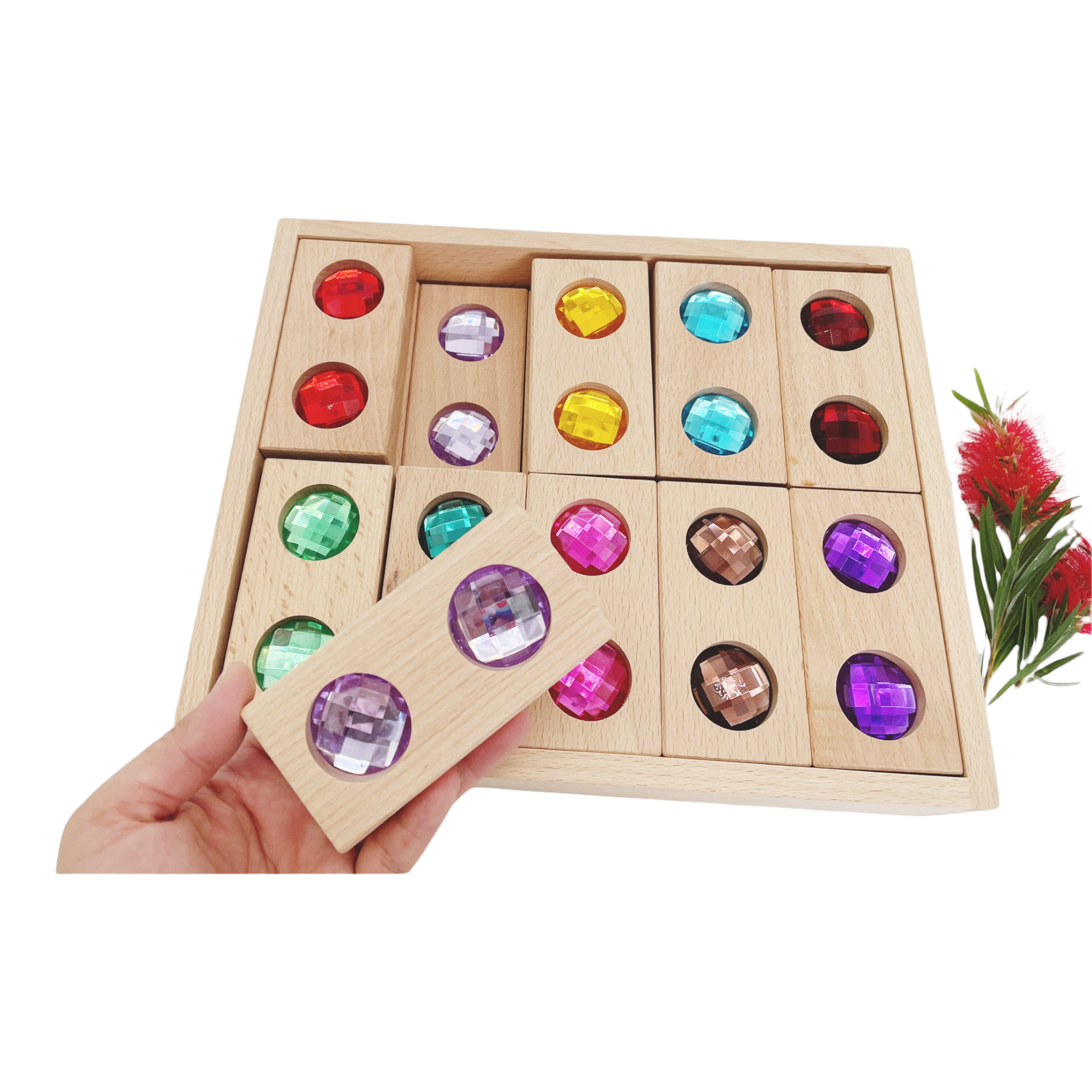 Large Double Gem Building Blocks Gemstone Block Toy