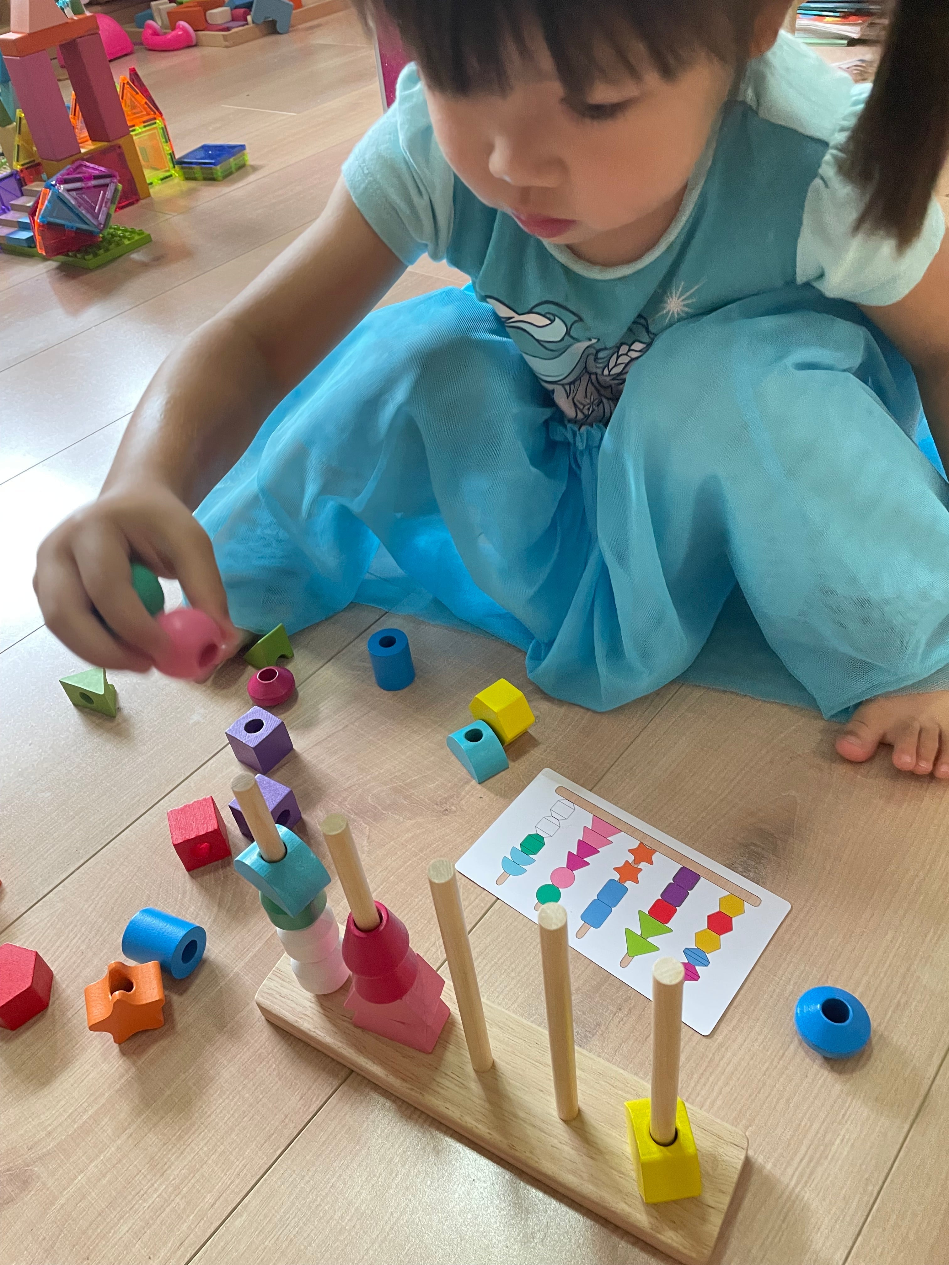 Montessori 5 Column Sequence Beads Set