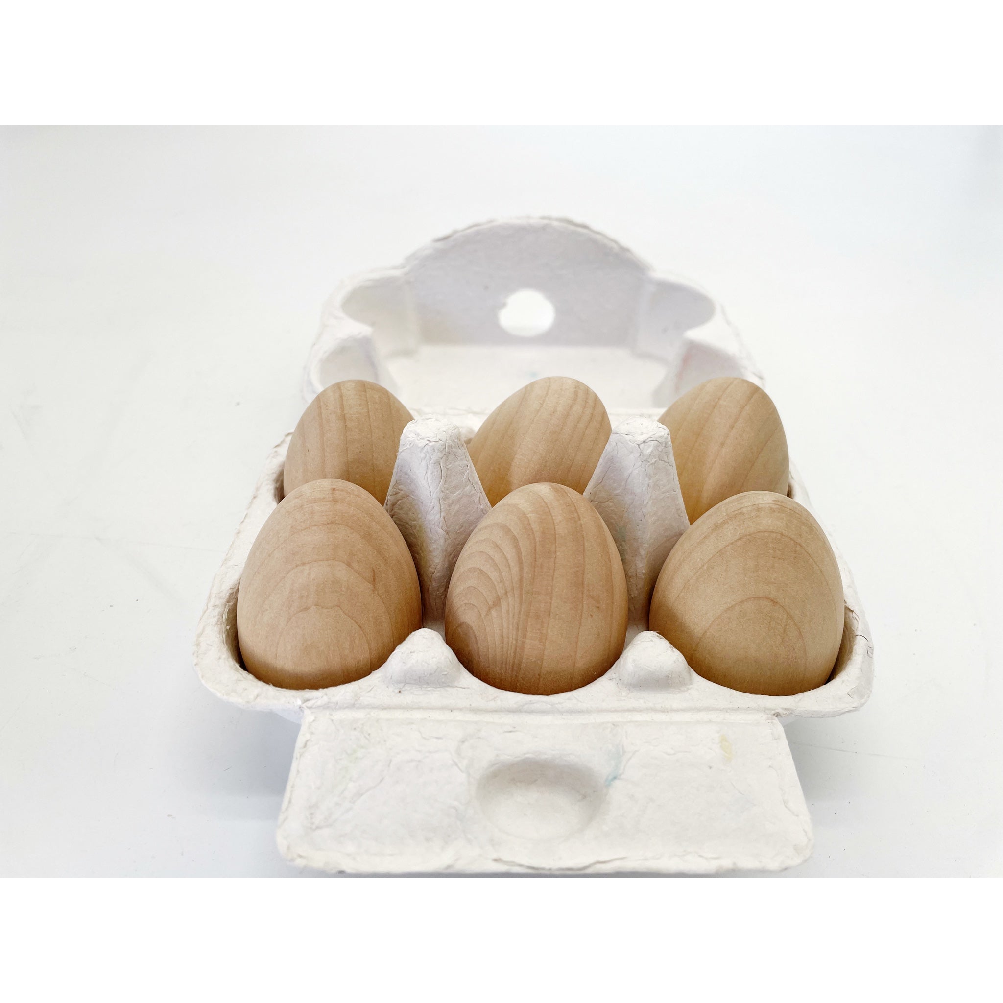 Jumbo Solid Wooden Egg Natural Finish DIY Craft Egg
