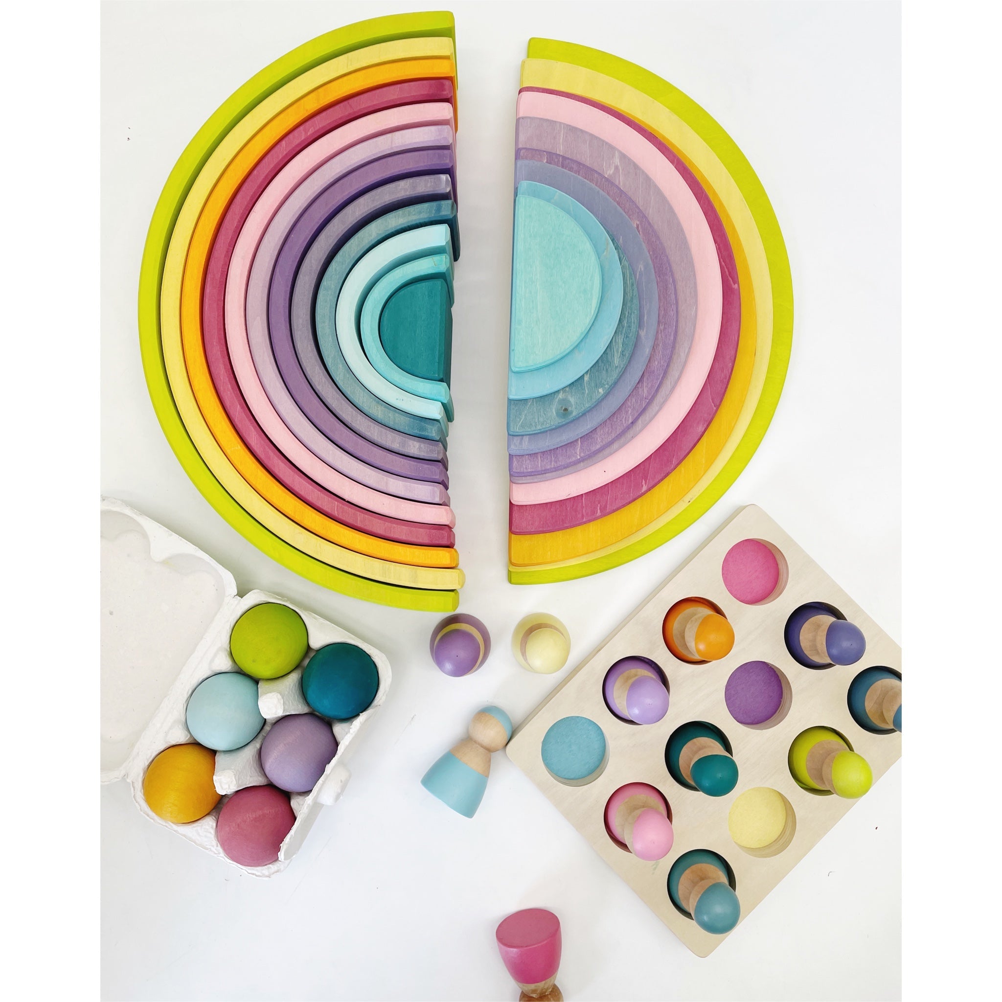 Premium Pastel Rainbow Stacker