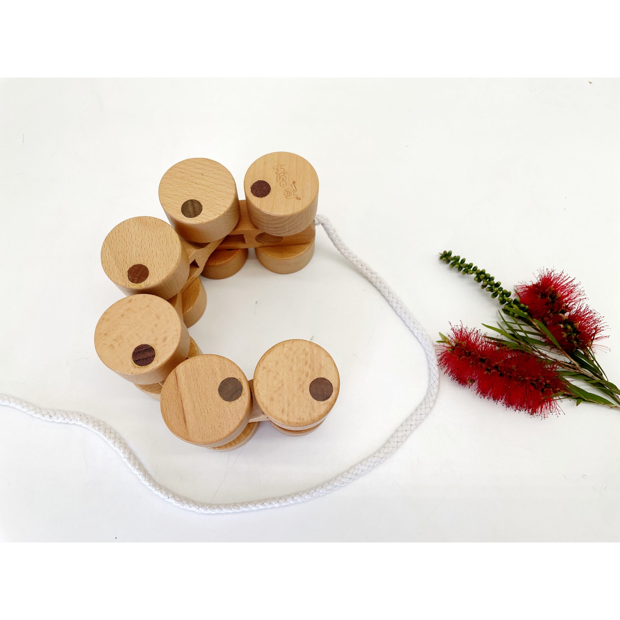 Quality Wooden Push and Pull Along Wheels Train Toy
