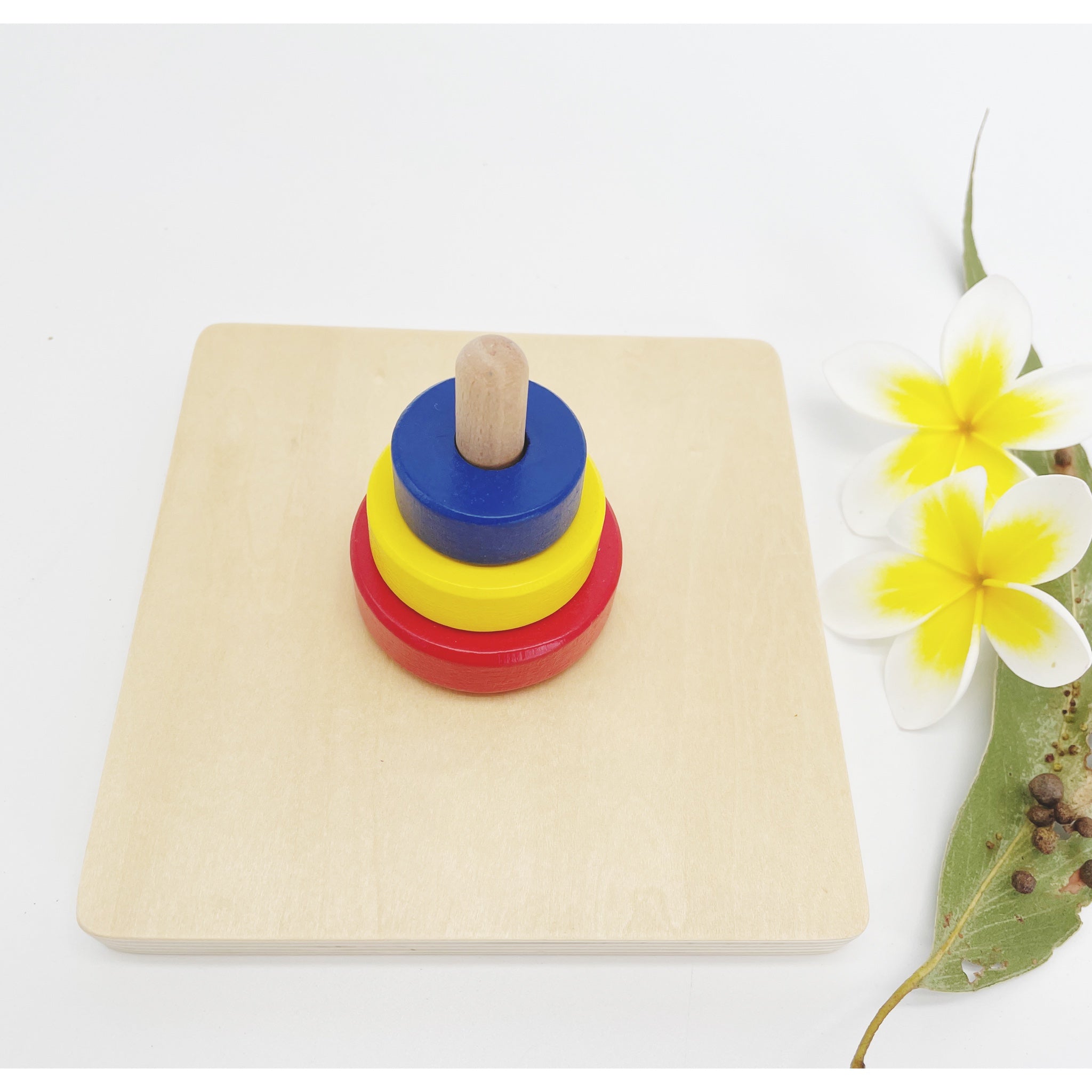 Montessori 3 Ring Column Stacker