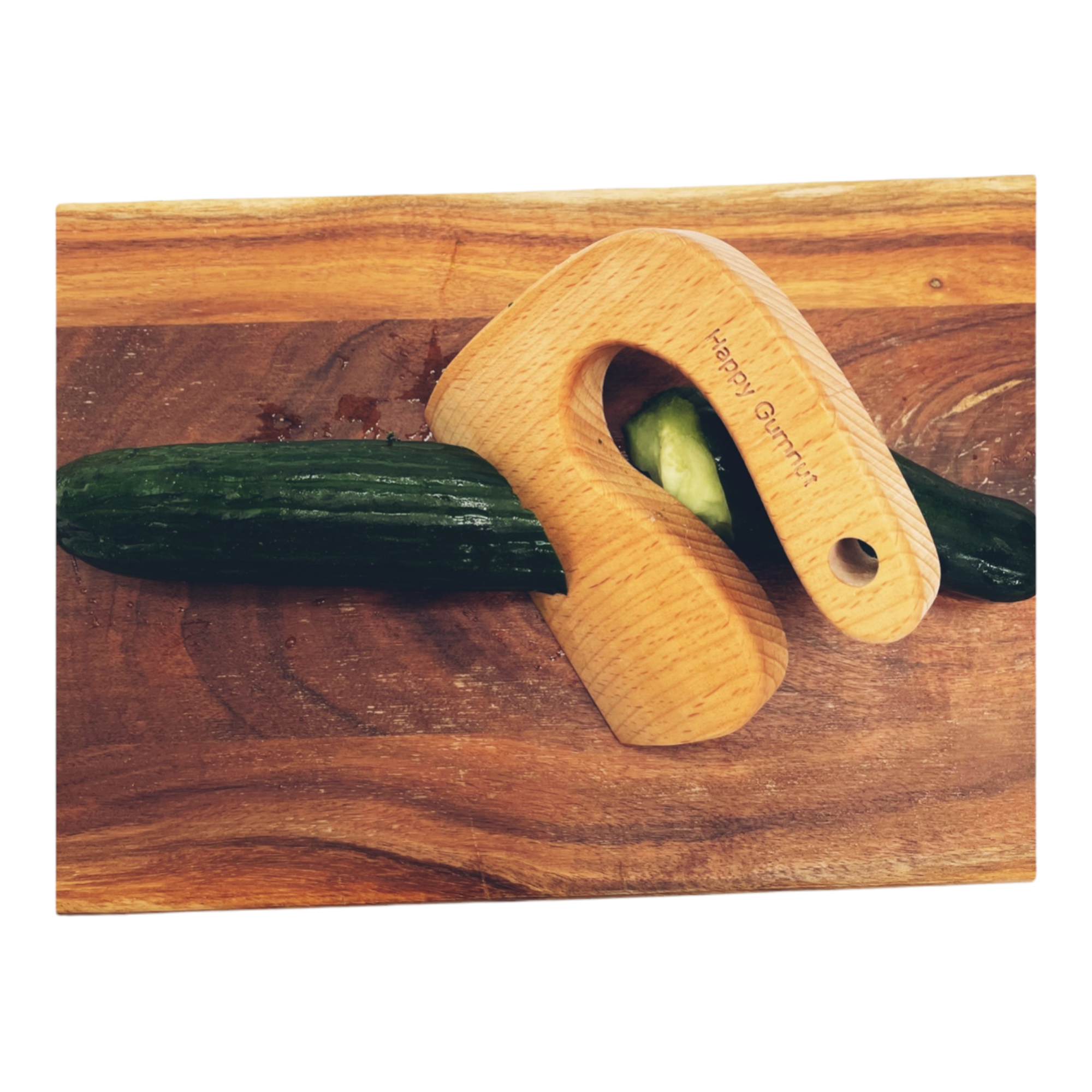 Wooden Cutting Knife Kids Safe Handmade with Natural Wood.