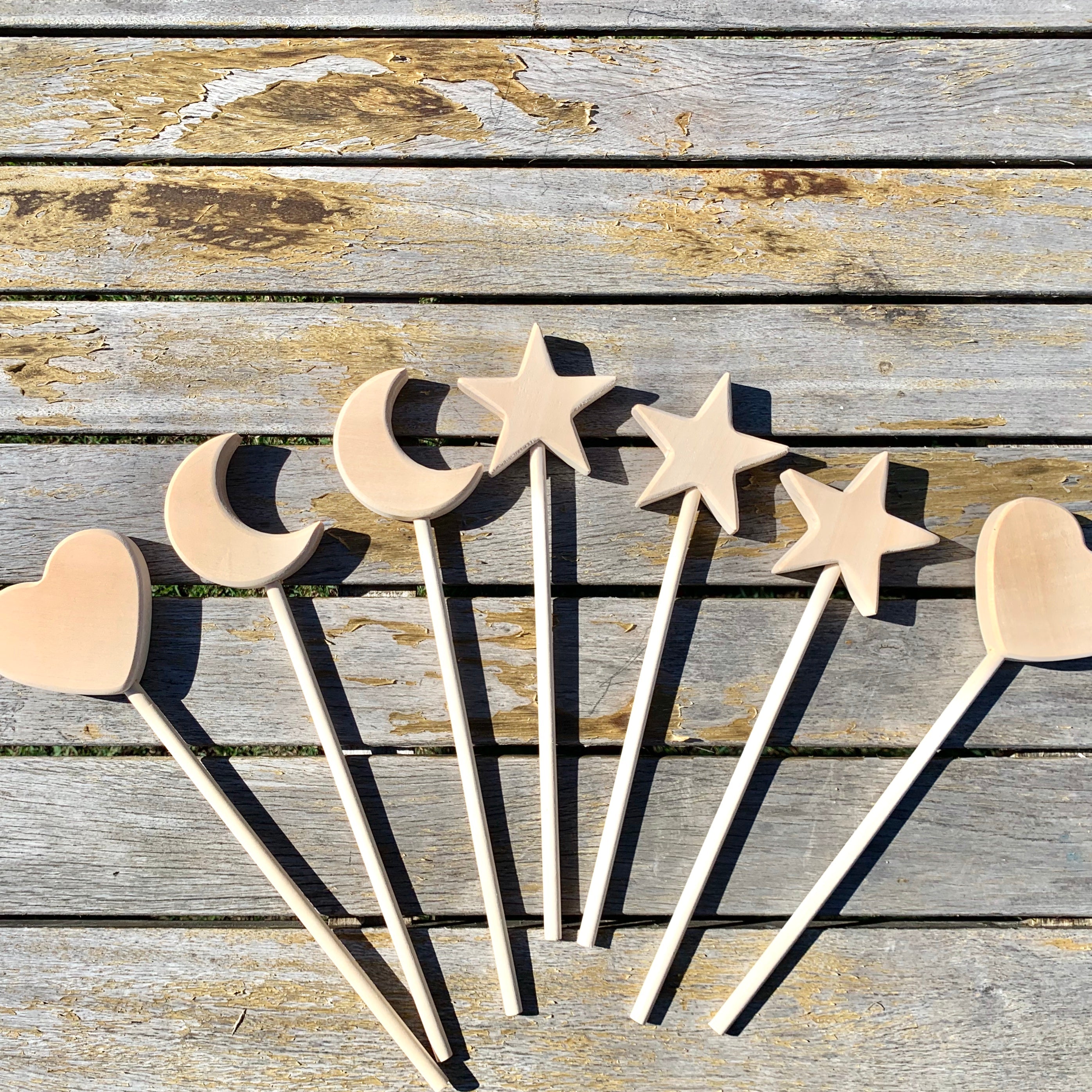 Wooden Magic Wang Wizard Star Wand