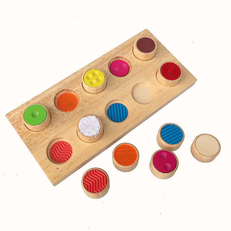 Montessori Colour Pattern Matching Board Goki Feel-A-Pair Memory Game