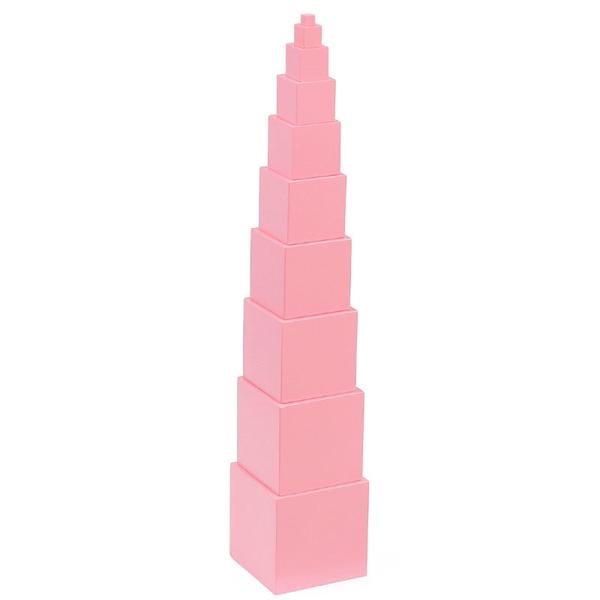 The pink tower - Montessori Sensorial