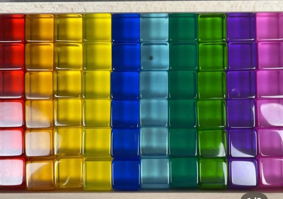 Rainbow Acrylic Sensory Blocks Light Transmitting