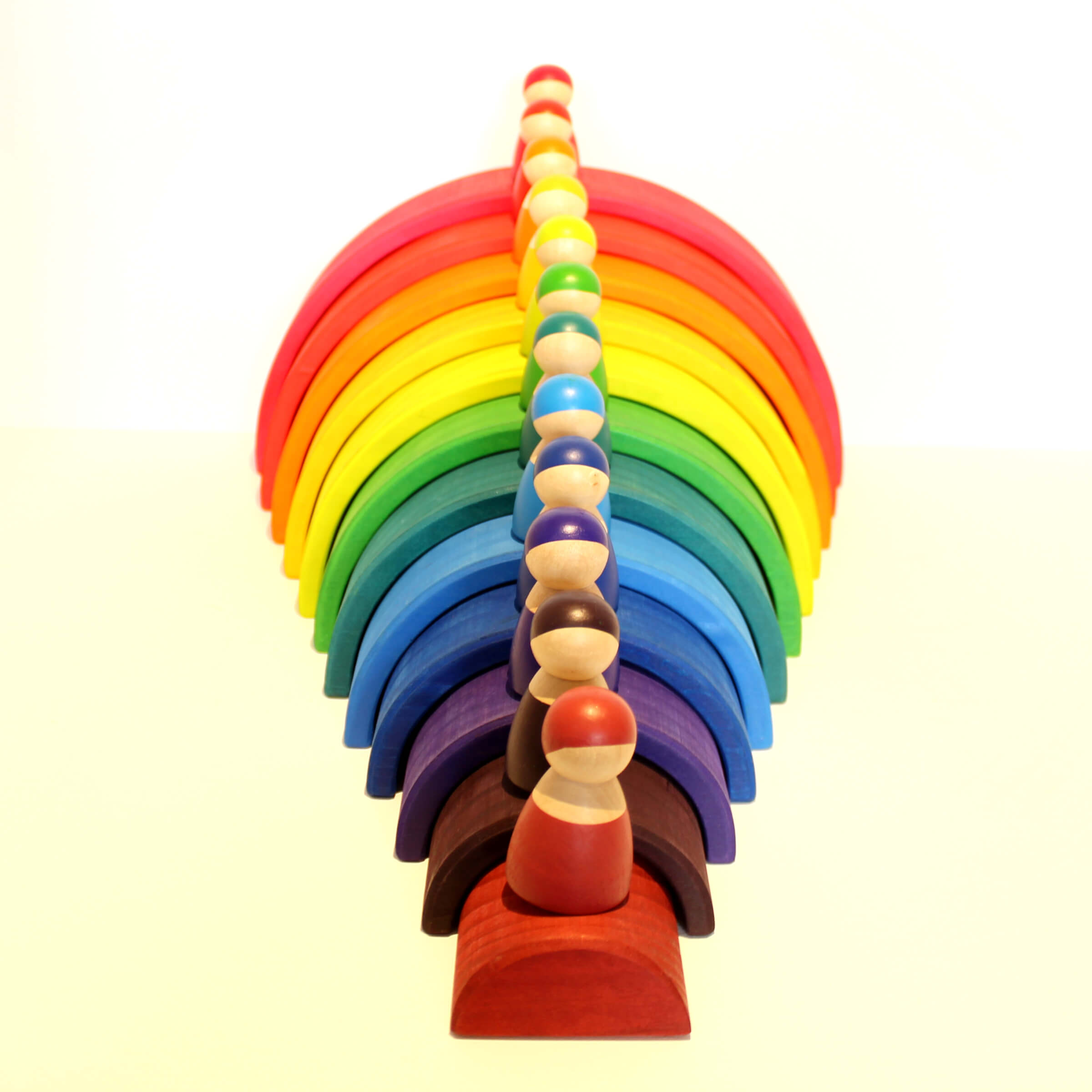 Rainbow Wooden friends - Educational toy