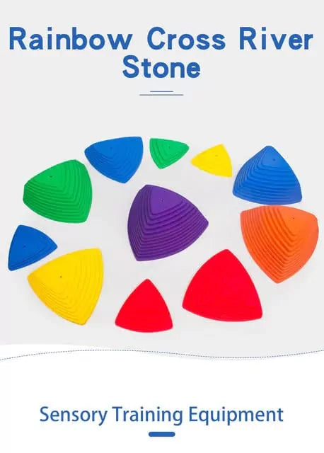 River Cross Stunt Rainbow Stepping Hurdle - 9 Pieces