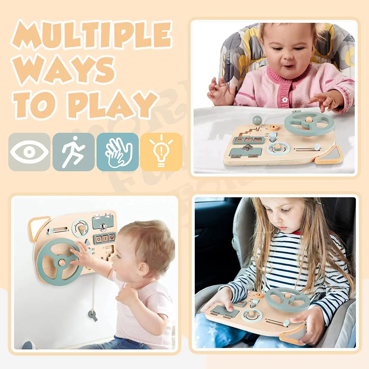 Montessori Steering Wheel Busy Board