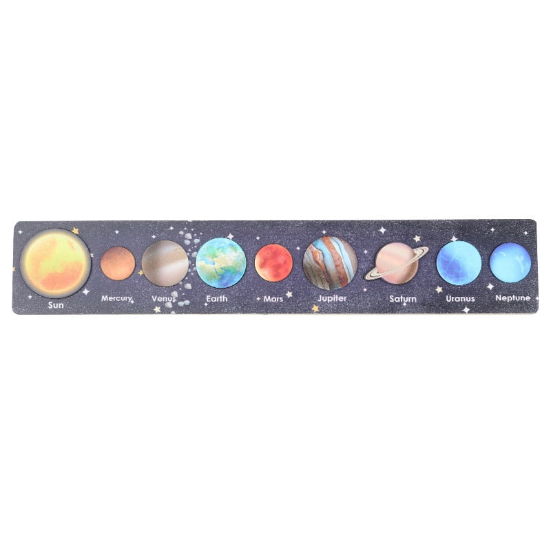 Earth Sun Solar System Planets Wooden Toys