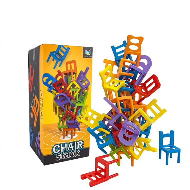 Chair Stack™ - Interactief & Stimuleer creativiteit - Stapel Stoelen Spel