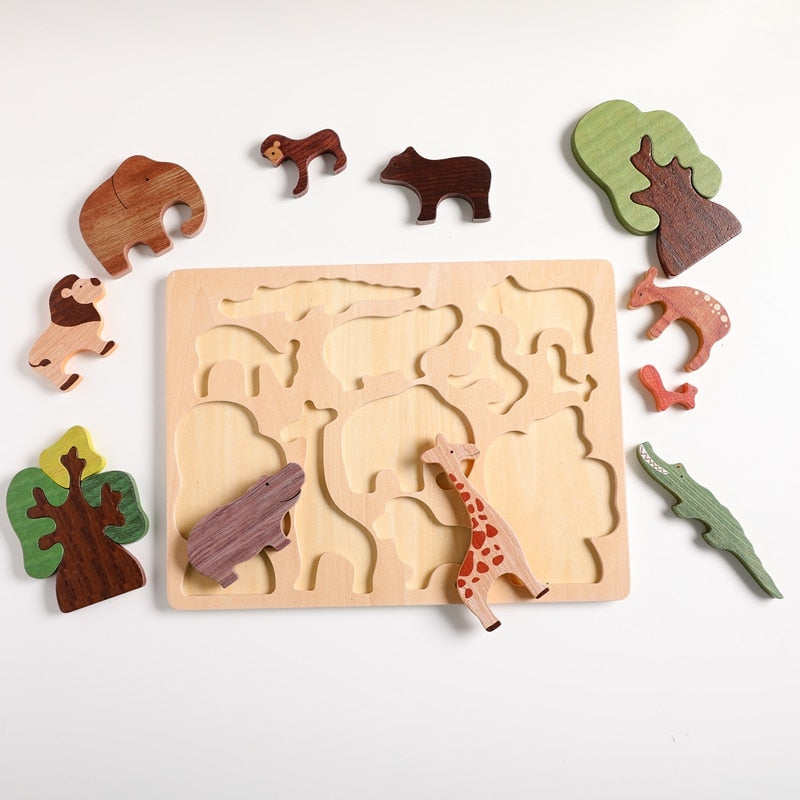 Wooden Forest Montessori Puzzle