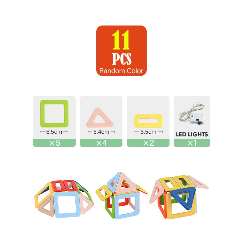 Fidtoy 3D Magnetic Building Blocks Kit – STEM Educational Toy for Kids 4+