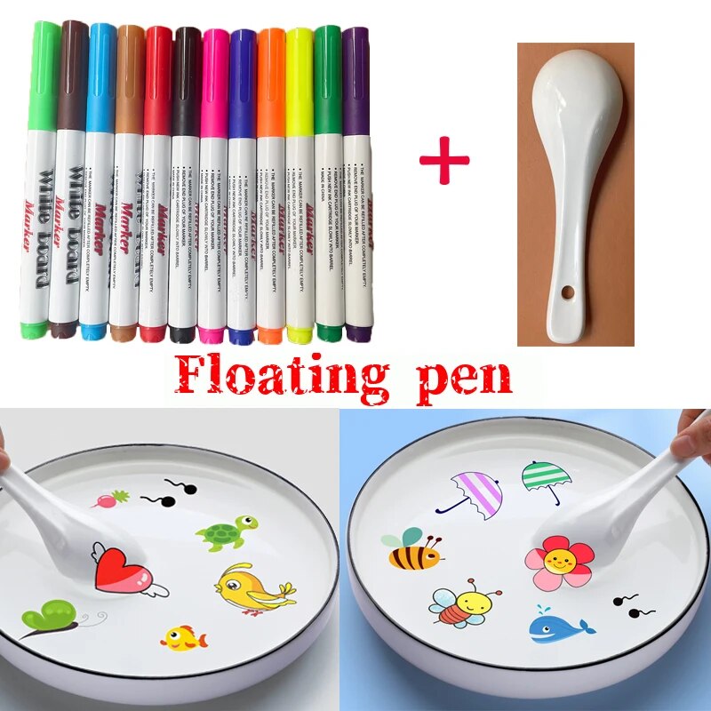 Fidtoy Magic Floating Drawing Pens Kids Water Art Creative Toy Set
