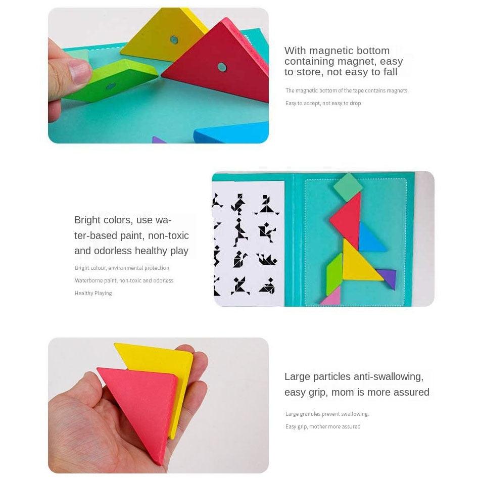 Tangram Educational Magnet Board for Kids