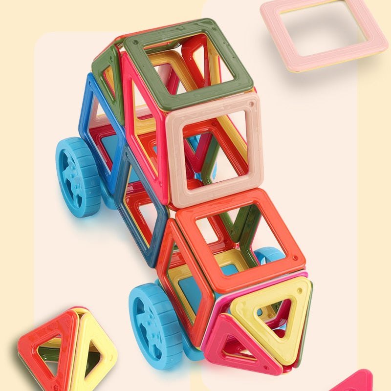 Fidtoy 3D Magnetic Building Blocks Kit – STEM Educational Toy for Kids 4+